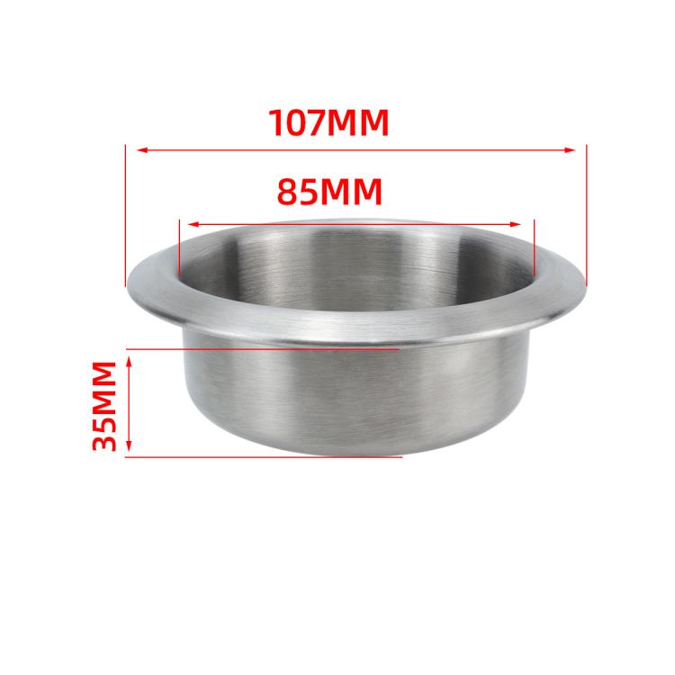 Car Yacht Stainless Steel Modified Cup Holder, Size: B Type 201 Curled Edge 35MM
