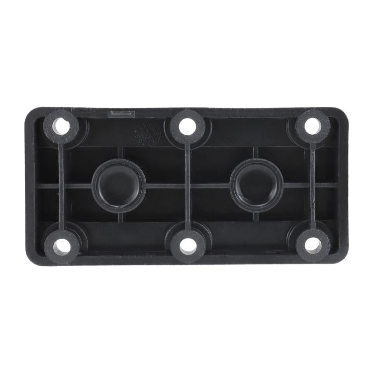 600A RV Yacht Copper Bolt 4 Stud Heavy Duty Busbar Terminal, Color: Black Single