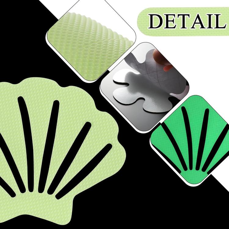12pcs /Pack PEVA Self-Adhesive Glow-in-the-Dark Anti-Slip Stickers for Bathroom, Stairs, Floor Round 8cm