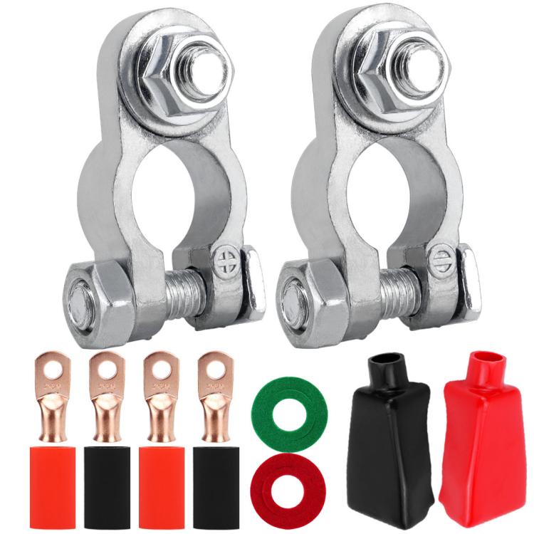 M8 RV Yacht Battery Zinc Alloy Battery Terminal Wiring Clip, Specification: 2x5/16 inch