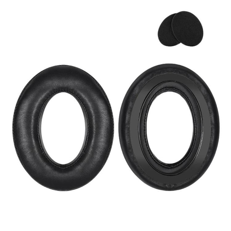 2pcs For Sennheiser HD545 / HD565 / HD580 / HD600 / HD650 Earphone Cover Sponge Earmuffs With Tuning Foam, Material: Lambskin-Patchwork