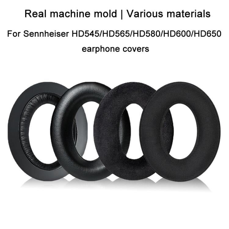 2pcs For Sennheiser HD545 / HD565 / HD580 / HD600 / HD650 Earphone Cover Sponge Earmuffs With Tuning Foam, Material: Gold Velvet-Patchwork