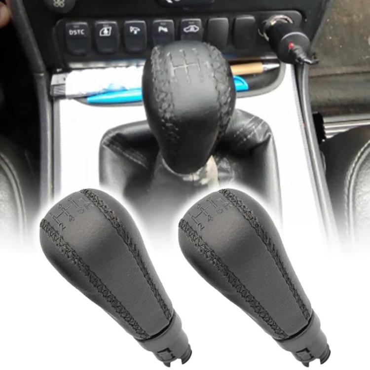 For Volvo S60 / S80 / V70 II / XC70 II Car Gear Knob Shift Hand Ball, Size: 5 Speed - Black Leather