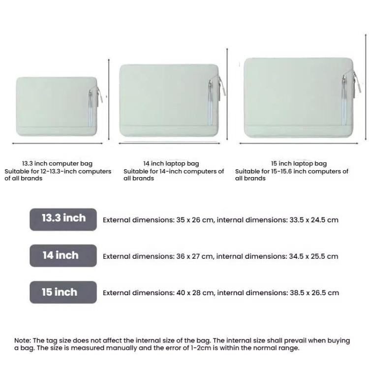Universal For 13/13.3 inch Laptop Bag Women Portable Computer Bag For IPad Protective Case  - Pink