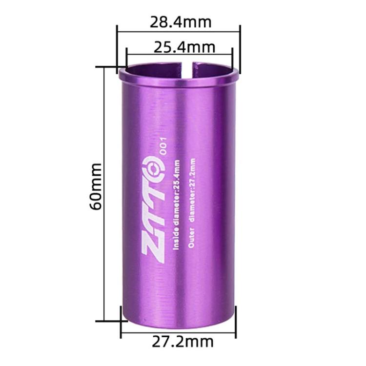 25.4-27.2mm 001 2pcs ZTTO Bicycle Seat Post Conversion Sleeve Reducer Cover