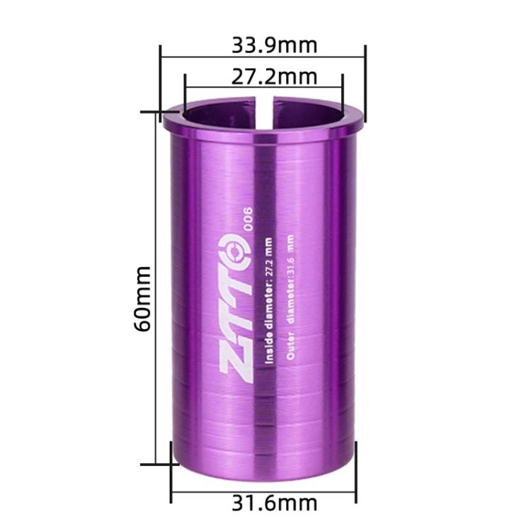 27.2-31.6mm 006 2pcs ZTTO Bicycle Seat Post Conversion Sleeve Reducer Cover