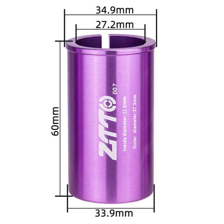 27.2-33.9mm 007 2pcs ZTTO Bicycle Seat Post Conversion Sleeve Reducer Cover