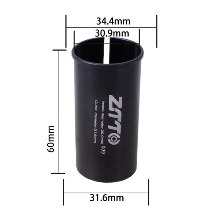 30.9-31.6mm 009 2pcs ZTTO Bicycle Seat Post Conversion Sleeve Reducer Cover