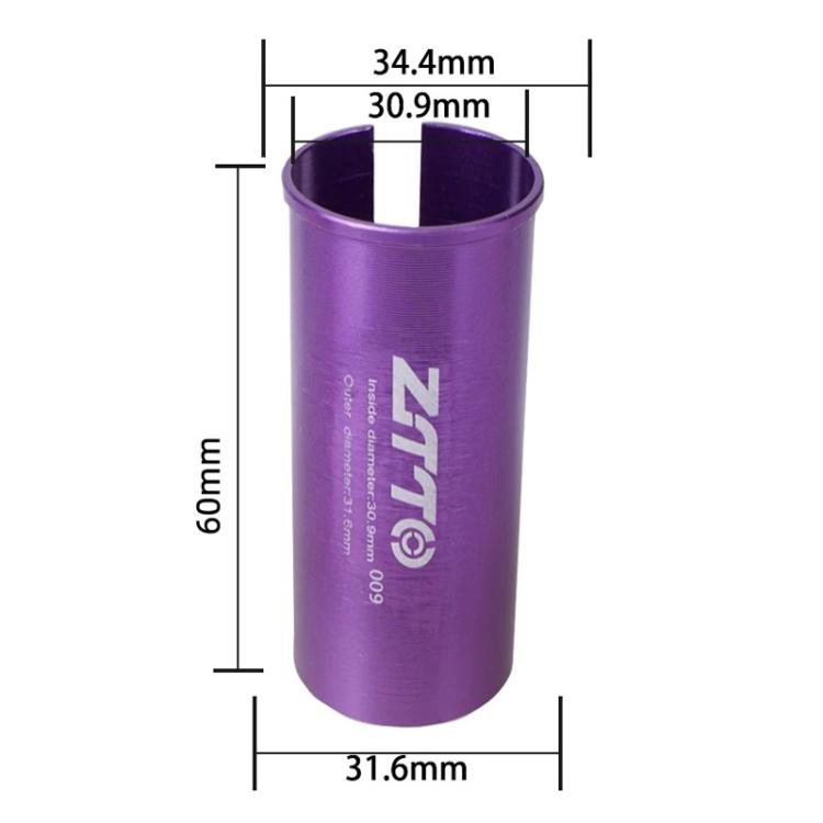 30.9-31.6mm 009 2pcs ZTTO Bicycle Seat Post Conversion Sleeve Reducer Cover