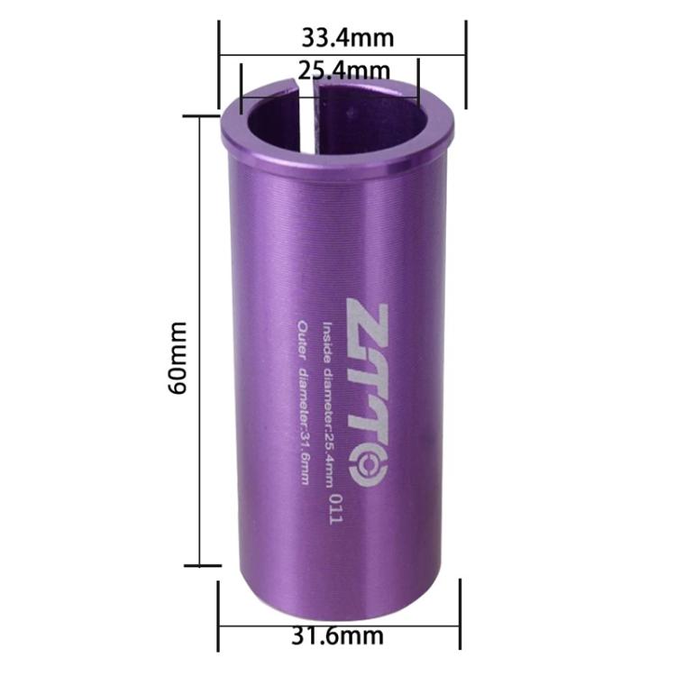 25.4-31.6mm 011 2pcs ZTTO Bicycle Seat Post Conversion Sleeve Reducer Cover