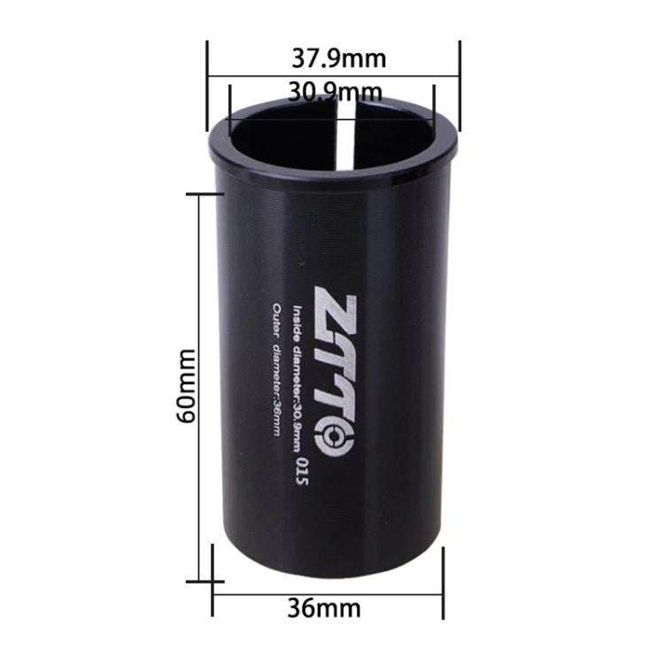 30.9-36mm 015 2pcs ZTTO Bicycle Seat Post Conversion Sleeve Reducer Cover