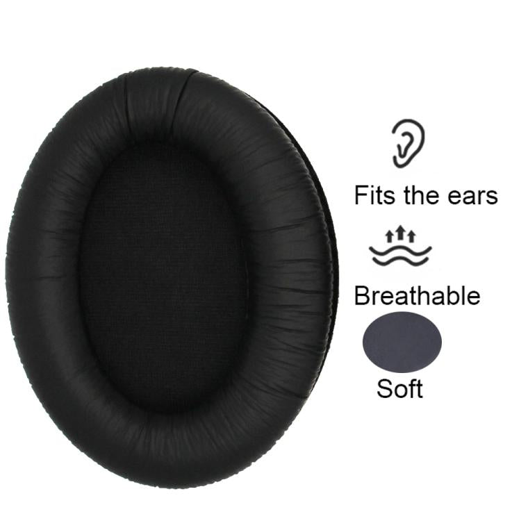 1pair Headphones Sponge Cover Earmuffs For Sennheiser HD418 / 429 / 439 / 449, Color: Flannel