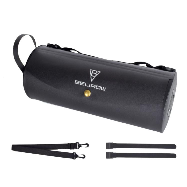 BELIROW LT-1628 Bicycle Cylinder Head Bag Waterproof Top Tube Bag - Black