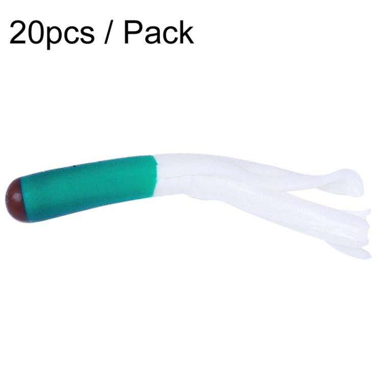 4.8cm 20pcs / Pack HENGJIA SO192 Vegetable-Head Tube Lure Fishing Simulation Soft Fake Bait, Style: 3#