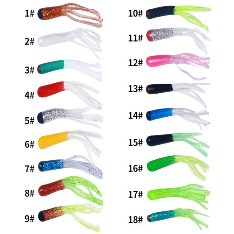 4.8cm 20pcs / Pack HENGJIA SO192 Vegetable-Head Tube Lure Fishing Simulation Soft Fake Bait, Style: 4#