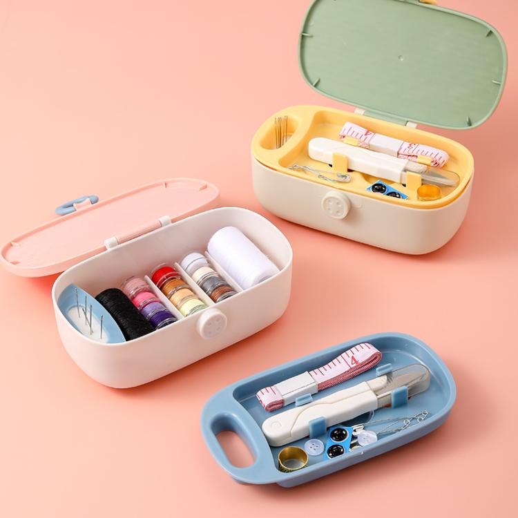 Home Double-layer Multifunctional Sewing Box Portable Sewing Needle Kit Set