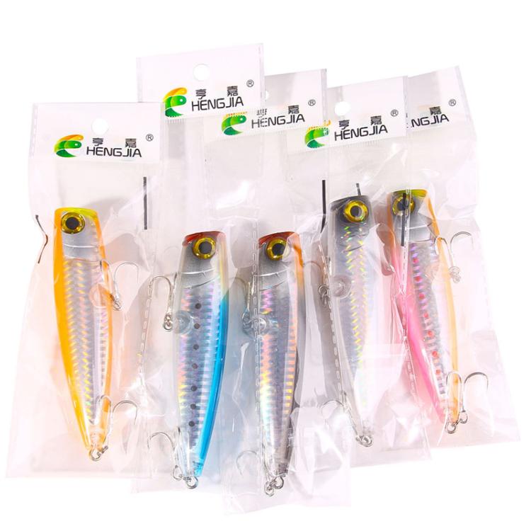5colors / Set HENGJIA PO105 Surface Tethered Wave Steak 11CM 23G Bionic Lure Fake Bait