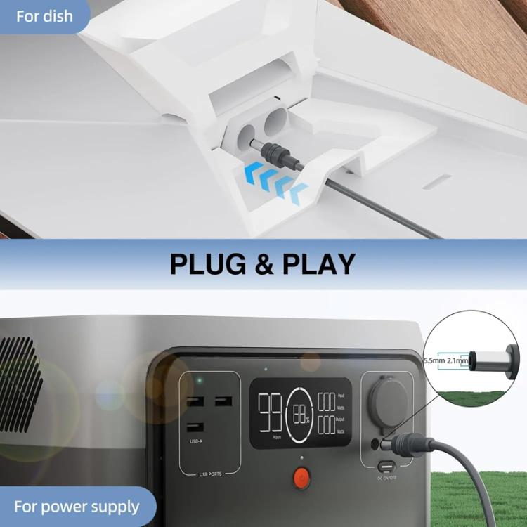 EDUP EP-SK0098 2m Mini 5.5 X 2.1mm DC To DC Power Cable