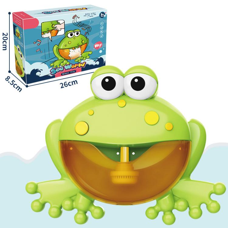 Summer Bubble Machine Toy Children Bubble Bath Water Game Bathroom Bubble Machine With Music - Frog