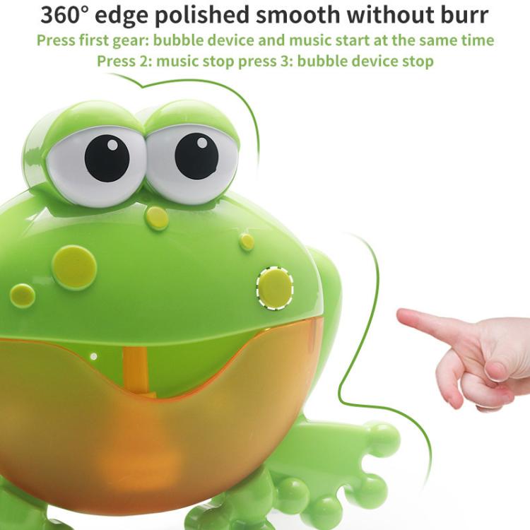 Summer Bubble Machine Toy Children Bubble Bath Water Game Bathroom Bubble Machine With Music - Frog