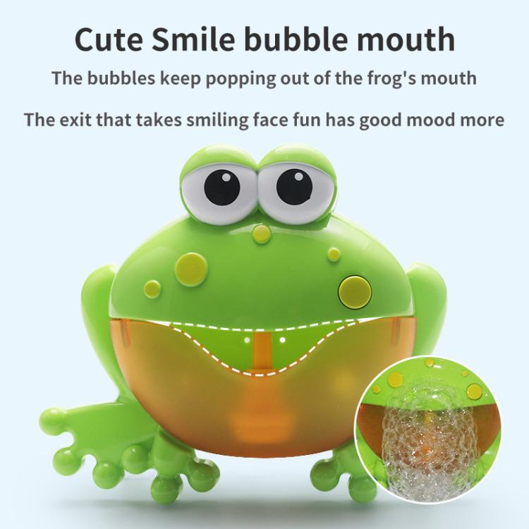 Summer Bubble Machine Toy Children Bubble Bath Water Game Bathroom Bubble Machine With Music - Frog