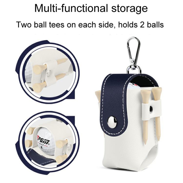 PGM QJ008 Unisex Portable Magnetic Closure Golf Ball Storage Belt Pouch
