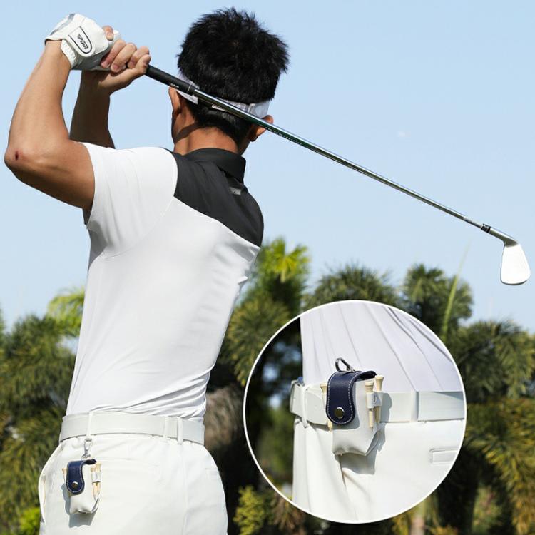 PGM QJ008 Unisex Portable Magnetic Closure Golf Ball Storage Belt Pouch