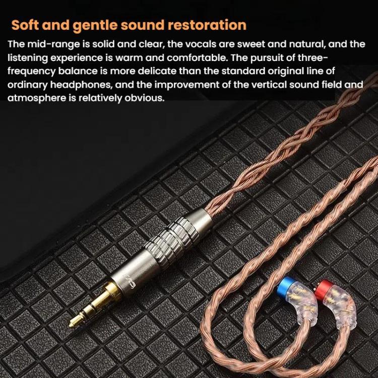 CVJ VS400 Interchangeable Audio Plug Oxygen-Free Copper Headphone Upgrade Cable, Style: Type-C 0.75mm