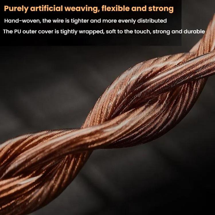 CVJ VS400 Interchangeable Audio Plug Oxygen-Free Copper Headphone Upgrade Cable, Style: 4.4mm MMCX