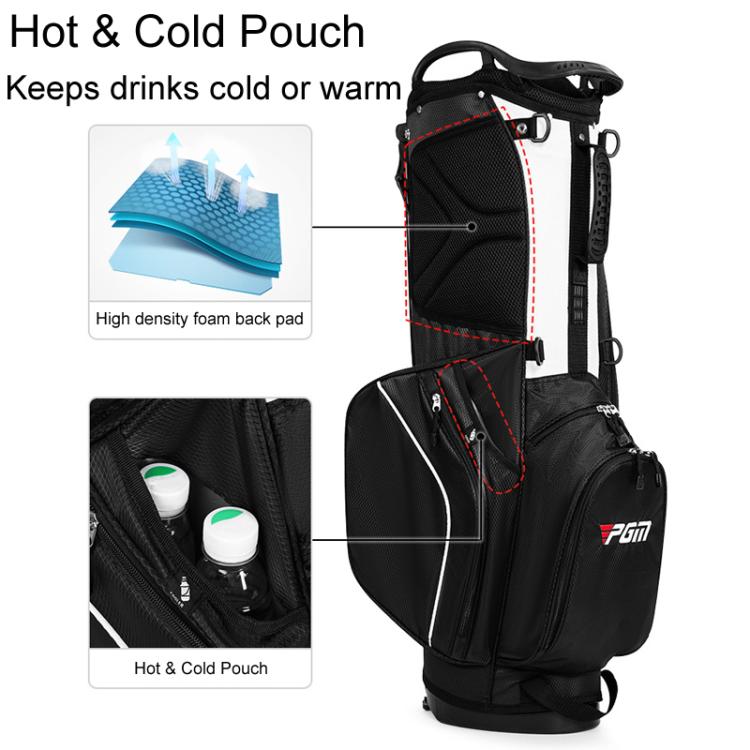 PGM QB147 Lightweight Protable Double Shoulder Golf Clubs Bag Unisex Holder Pack With 14 Slots For Poles