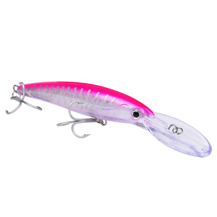 PROBEROS DW627 Long-Distance Casting Large Minnow Lure Fishing Bionic Bait, Style: D