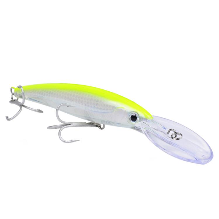 PROBEROS DW627 Long-Distance Casting Large Minnow Lure Fishing Bionic Bait, Style: F