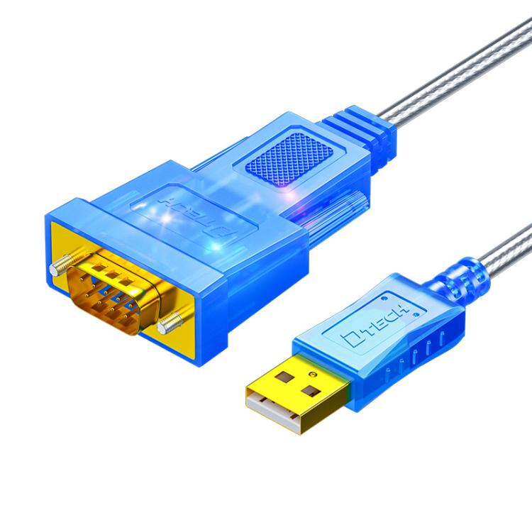 DTECH  DT-5011 USB 2.0 to RS232 Serial Adapter Cable, FT232 & ZT213 Dual-Chip with LED Indicator, Length: 0.5m