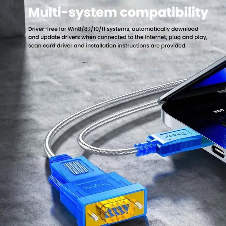 DTECH  DT-5011 USB 2.0 to RS232 Serial Adapter Cable, FT232 & ZT213 Dual-Chip with LED Indicator, Length: 1.5m