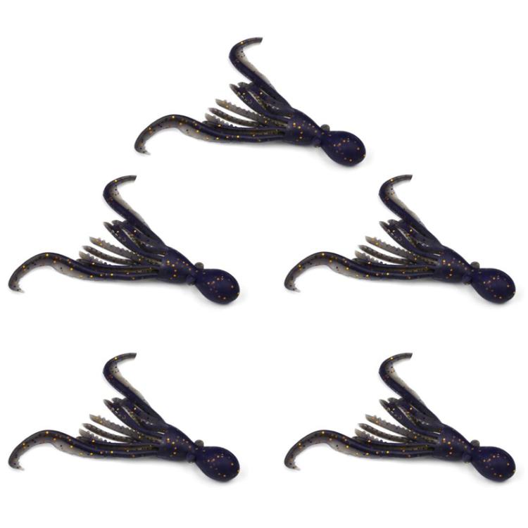 5pcs / Pack PROBEROS DW6123 10cm-4.8g Simulated Squid Soft Bait Sea Fishing Octopus False Lure