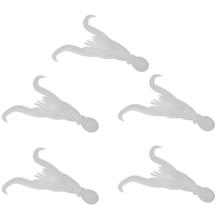 5pcs / Pack PROBEROS DW6123 10cm-4.8g Simulated Squid Soft Bait Sea Fishing Octopus False Lure