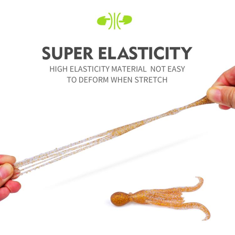 5pcs / Pack PROBEROS DW6123 10cm-4.8g Simulated Squid Soft Bait Sea Fishing Octopus False Lure