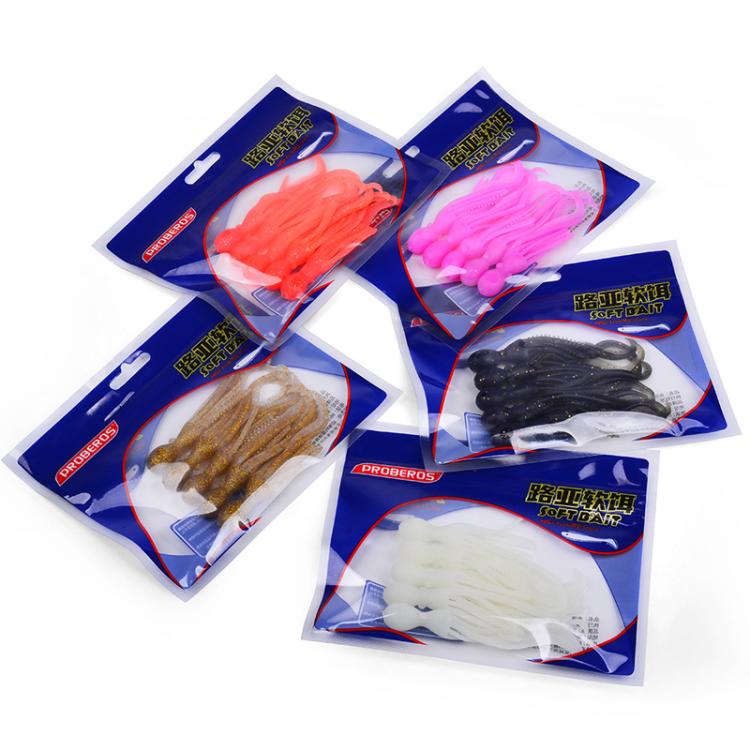 5pcs / Pack PROBEROS DW6123 10cm-4.8g Simulated Squid Soft Bait Sea Fishing Octopus False Lure