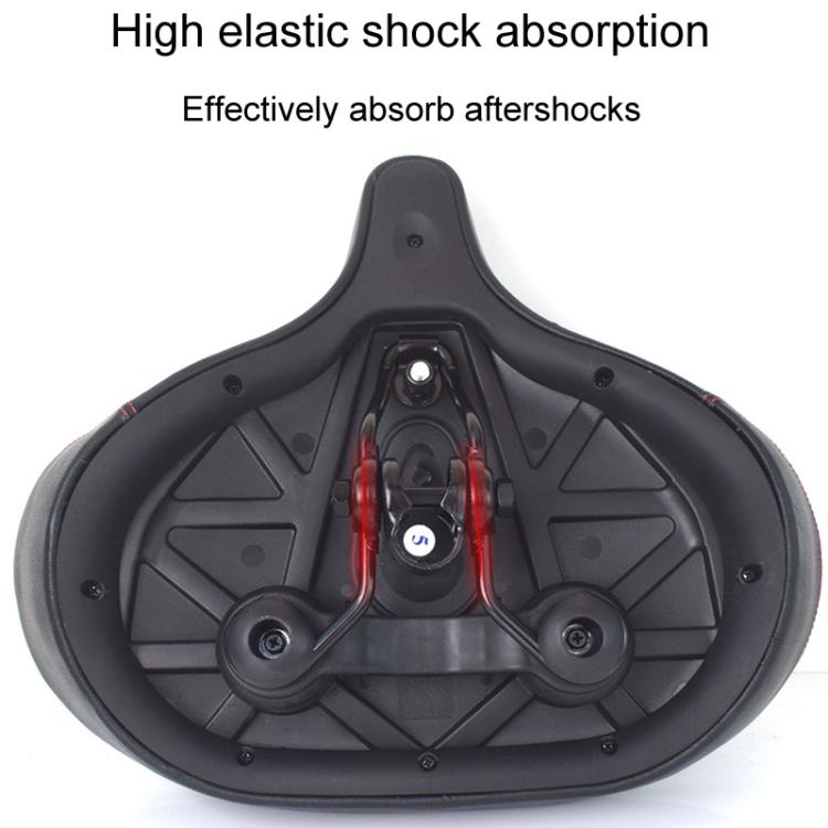 FMFXTRA FU-3501 Electrical Bike Enlarged And Thicked Seat Cushion Bike Universal Waterproof Cushion - Black
