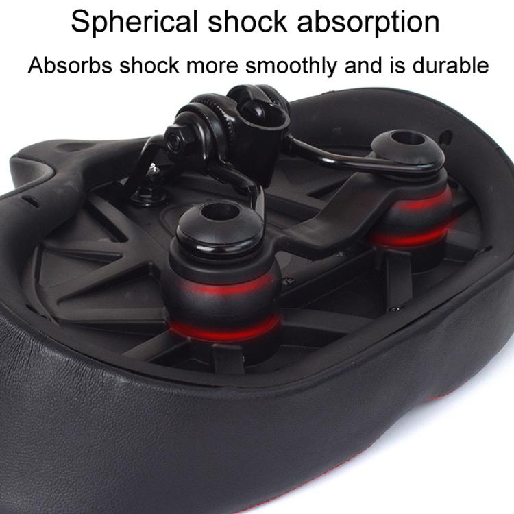 FMFXTRA FU-3501 Electrical Bike Enlarged And Thicked Seat Cushion Bike Universal Waterproof Cushion - Black