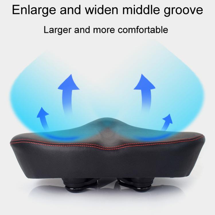 FMFXTRA FU-3501 Electrical Bike Enlarged And Thicked Seat Cushion Bike Universal Waterproof Cushion - Black