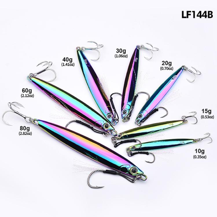 80g PROBEROS LF144 Zinc Alloy Lure Long-Distance Casting Fast-Draw Spanish Mackerel Mirror Bait