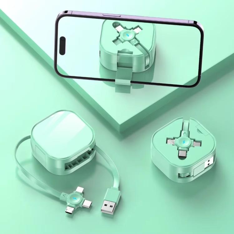 120cm Portable 3 In 1 Holder Retractable Fast Charging Cable for Samsung Galaxy S8 & S8 + / LG G6 / Huawei P10 & P10 Plus / Oneplus 5 and other Smartphones