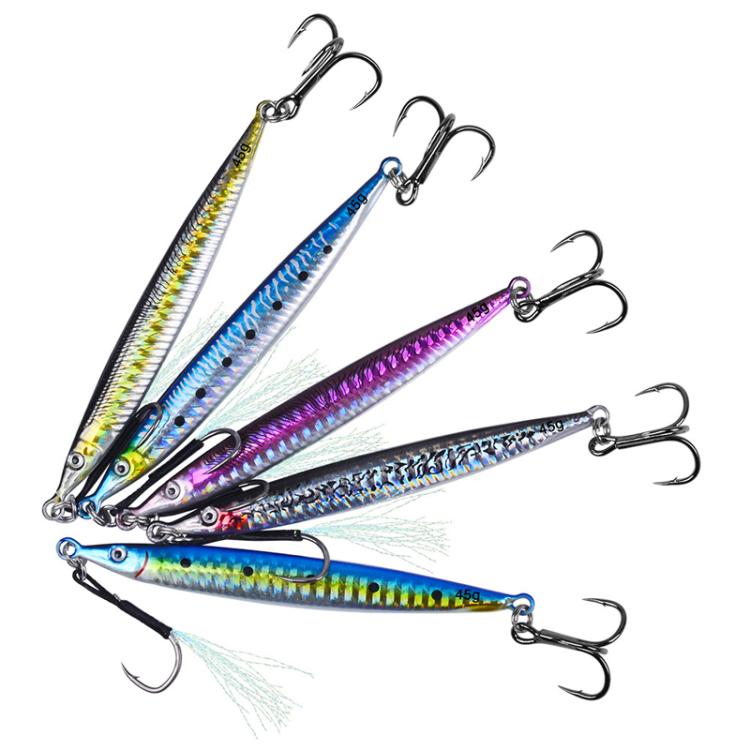 17G PROBEROS LF151 Long-Distance Casting Sinking Lure 3D Fast-Draw Sea Fishing Mackerel Hook