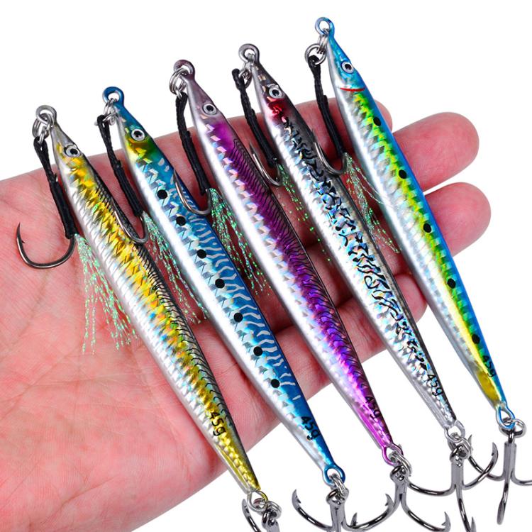 17G PROBEROS LF151 Long-Distance Casting Sinking Lure 3D Fast-Draw Sea Fishing Mackerel Hook