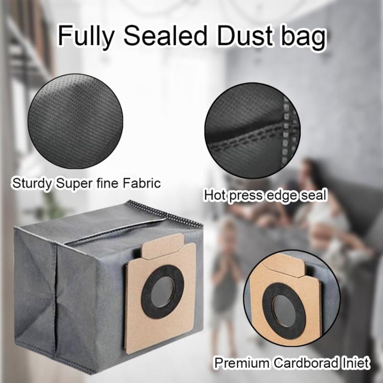3pcs For Eufy Clean X8 Pro / X10 Pro Robot Vacuum Cleaning Replaceable Dust Bag Cleaning Bag