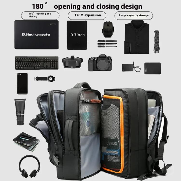 BANGE BG-3055 Men Large Capacity Shoulder Bag Expanded Capacity Business Travel Backpack