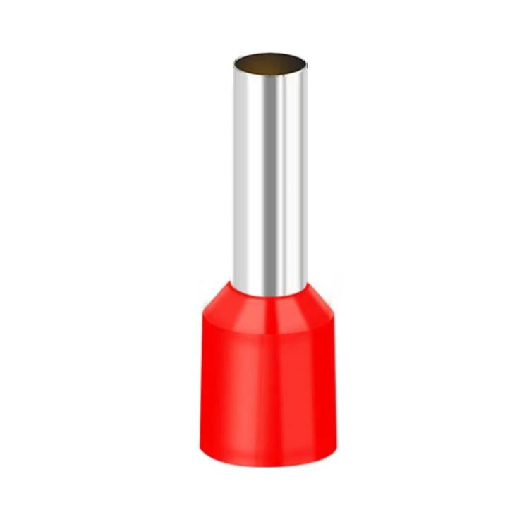 1000pcs /Pack Tube Type Cold Pressed Terminal SV RV Copper Terminal Head, Random Color Delivery, Model: E1006