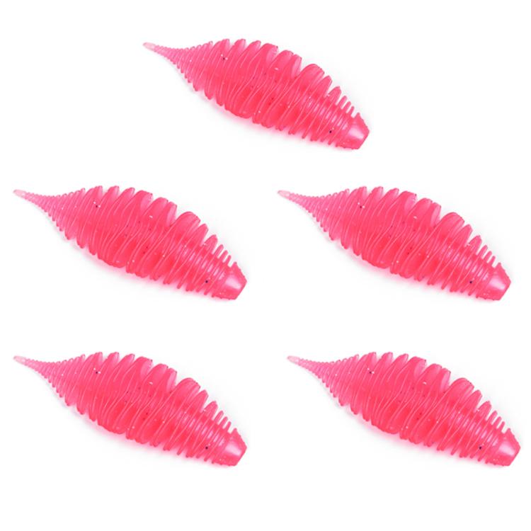 5pcs / Pack PROBEROS DW6122 Threaded Small Pin Tail Lure Warpbill Mandarin Fish Bionic Road Runner Fake Bait