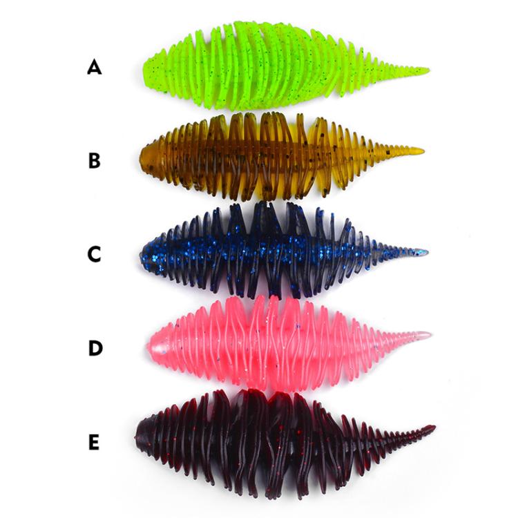 5pcs / Pack PROBEROS DW6122 Threaded Small Pin Tail Lure Warpbill Mandarin Fish Bionic Road Runner Fake Bait